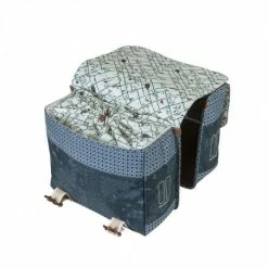 Double Sacoche Vélo BASIL Bohème 35L Bleu Indigo -Antivol Vélo Soldes double sacoche velo basil boheme 35l bleu indigo 3