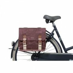 Double Sacoche Vélo BASIL Bohème 35L Rouge Figue 11 Double Sacoche Vélo BASIL Bohème 35L Rouge Figue -Antivol Vélo Soldes double sacoche velo basil boheme 35l rouge figue 2