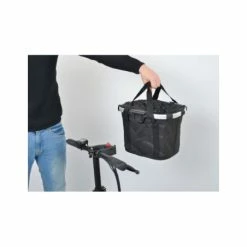 KLICKFIX Panier Avant Reisenthel Bikebasket -Antivol Vélo Soldes panier avant pliable noir bikebasket noir 3