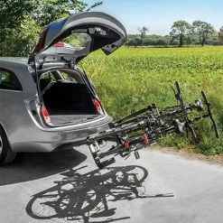 Porte Vélo Voiture Pliable Et Inclinable EUFAB Premium Fixation Attelage (2 Vélos) -Antivol Vélo Soldes porte velo voiture pliable et inclinable eufab premium fixation attelage 2 velos 4