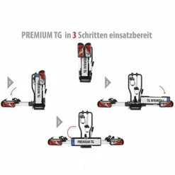 Porte Vélo Voiture Pliable Et Inclinable EUFAB Premium Fixation Attelage (2 Vélos) -Antivol Vélo Soldes porte velo voiture pliable et inclinable eufab premium fixation attelage 2 velos 6