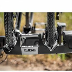 Porte Vélo Voiture Pliable Et Inclinable EUFAB Premium Fixation Attelage (2 Vélos) -Antivol Vélo Soldes porte velo voiture pliable et inclinable eufab premium fixation attelage 2 velos 9