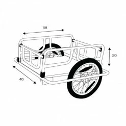 BIKE ORIGINAL Remorque Vélo Acier Transport Marchandise 10 BIKE ORIGINAL Remorque Vélo Acier Transport Marchandise -Antivol Vélo Soldes remorque marchandise acier 3