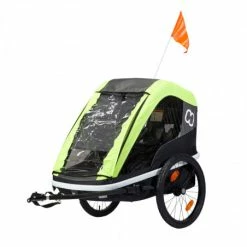 Hamax AS Remorque Vélo Poussette 2 Enfants HAMAX Avenida Citron -Antivol Vélo Soldes remorque velo 2 enfants hamax avenida citron 2