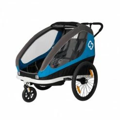 Hamax AS Remorque Vélo Poussette 2 Enfants HAMAX Traveler Bleu