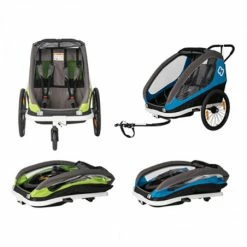 Hamax AS Remorque Vélo Poussette 2 Enfants HAMAX Traveler Vert 7 Hamax AS Remorque Vélo Poussette 2 Enfants HAMAX Traveler Vert -Antivol Vélo Soldes remorque velo poussette 1 enfant hamax traveler vert 2