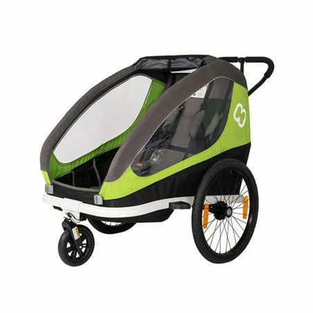 Hamax AS Remorque Vélo Poussette 2 Enfants HAMAX Traveler Vert 3 Hamax AS Remorque Vélo Poussette 2 Enfants HAMAX Traveler Vert