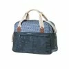 Sac Vélo + épaule BASIL Bohème Bleu Indigo 18L -Antivol Vélo Soldes sac velo epaule basil boheme bleu indigo 18l