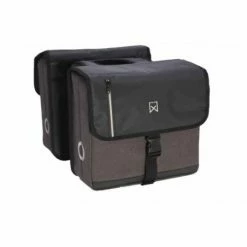SACOCHE DOUBLE WILLEX BUSINESS GRIS/NOIR - 40L