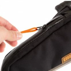 Sacoche Tube De Cadre Tissu Noir Attache Velcro Restrap -Antivol Vélo Soldes sacoche tube de cadre tissu noir attache velcro restrap 4