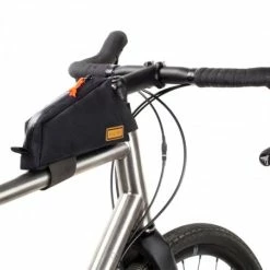 Sacoche Tube De Cadre Tissu Noir Attache Velcro Restrap -Antivol Vélo Soldes sacoche tube de cadre tissu noir attache velcro restrap 7